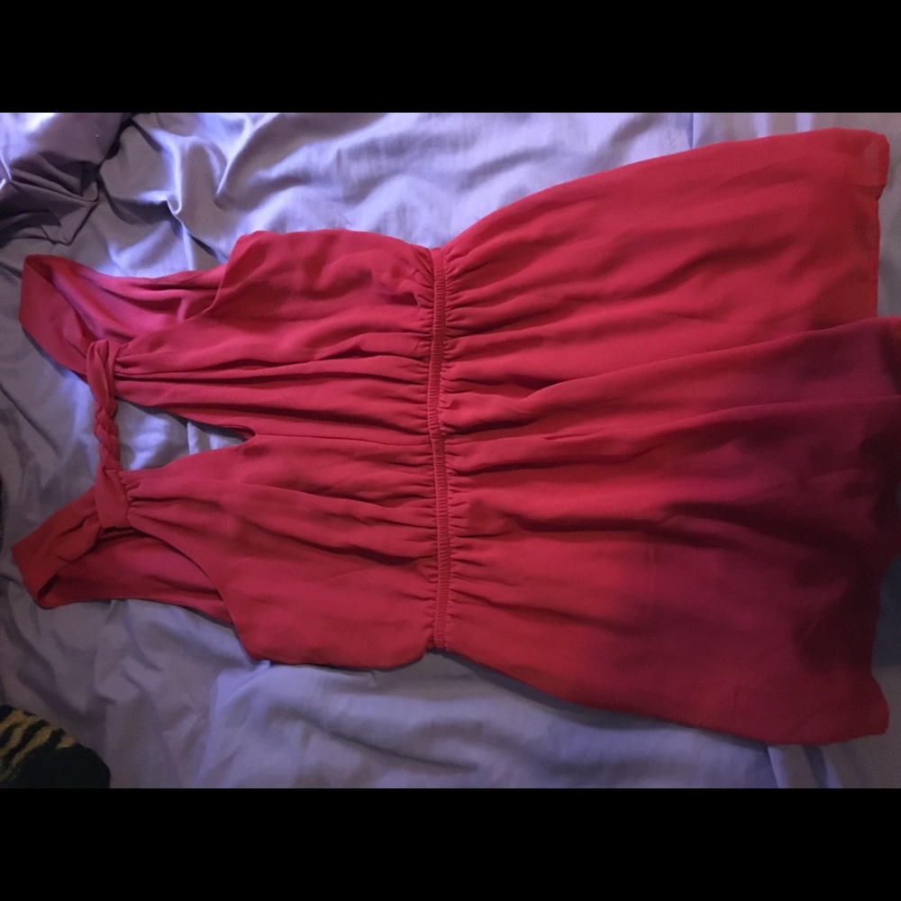 Chiffon Red Romper - Picture 2 of 2